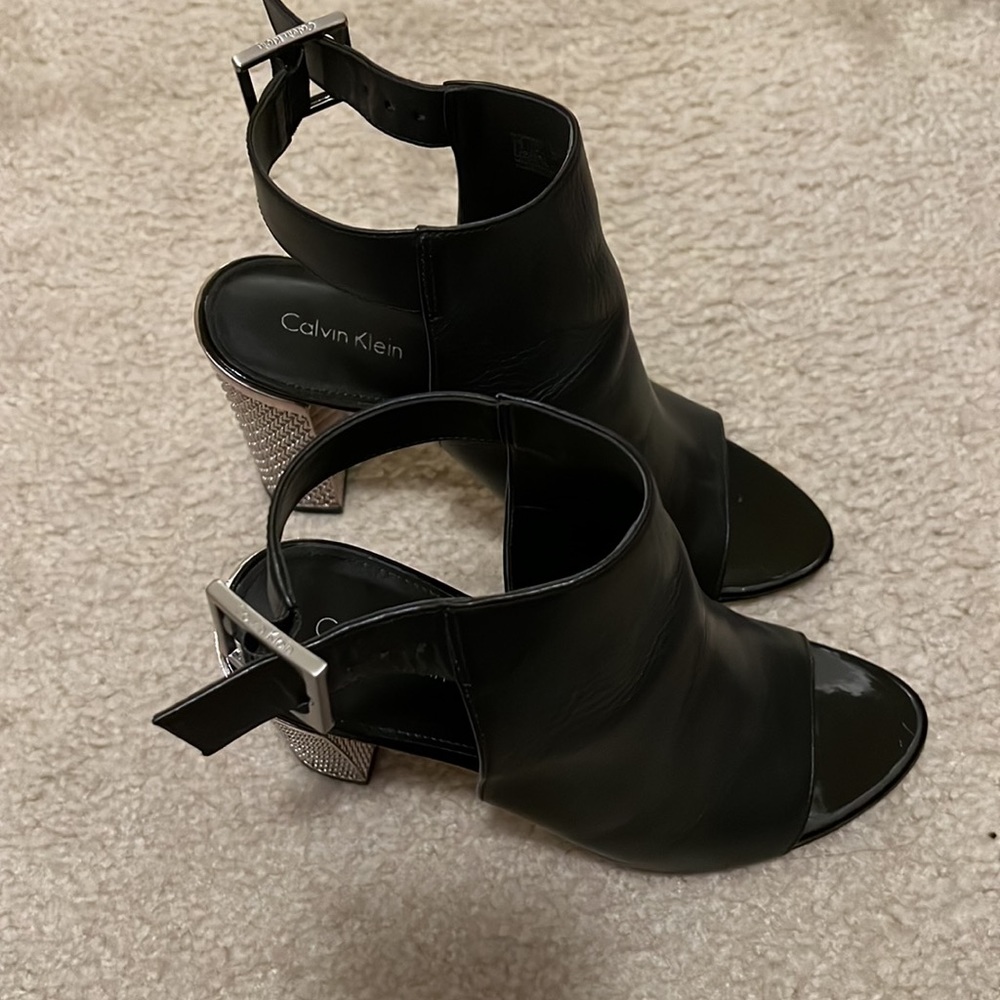 Calvin Klein Block Heel Open Toe Mule - image 8